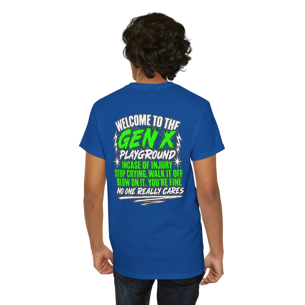 Gen X Playground T‑Shirt — "Welcome to the Gen X Playground" Graphic Tee