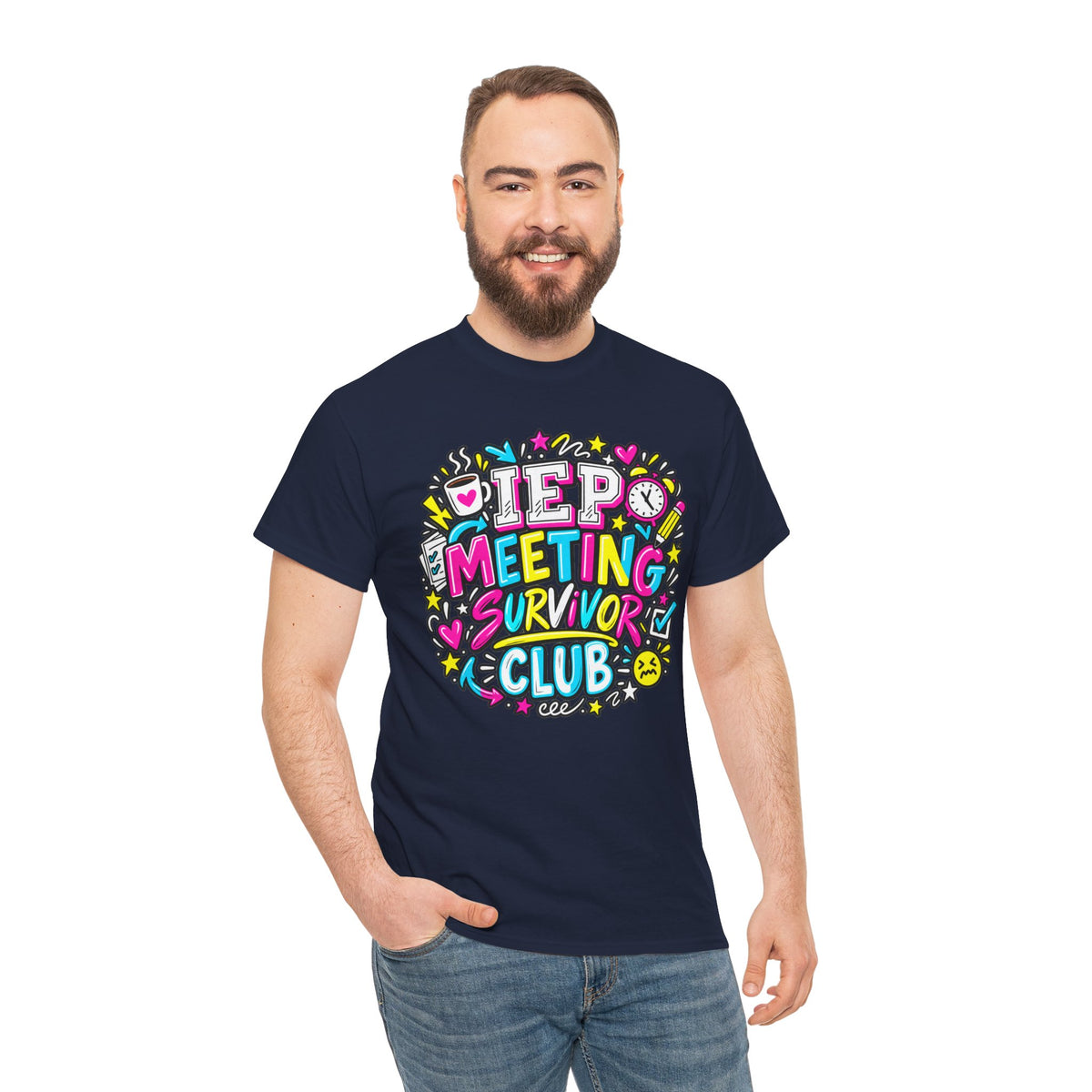 Video Meeting Survivor Club T-Shirt — Funny Remote Work Tee