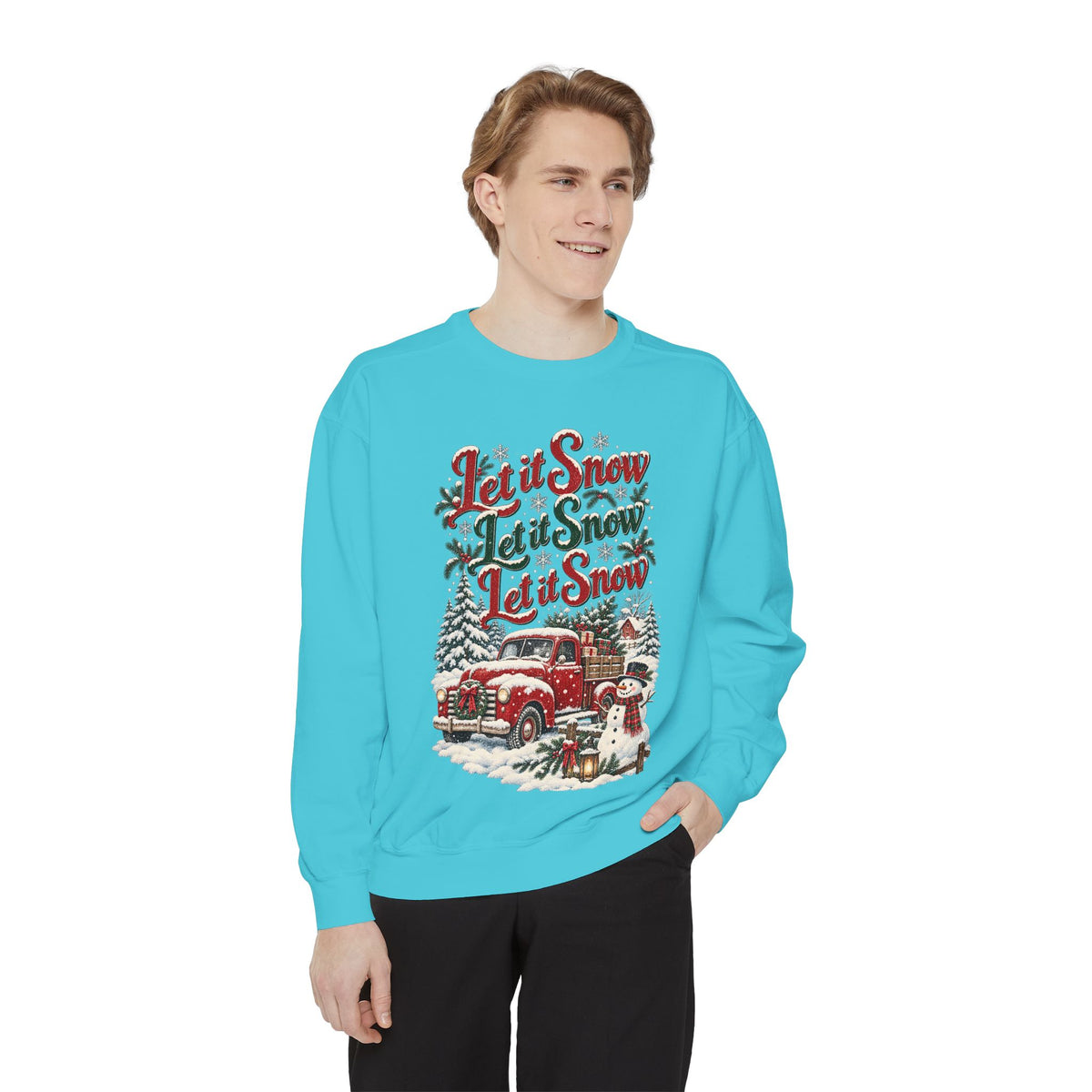 Let It Snow Vintage Truck Sweatshirt