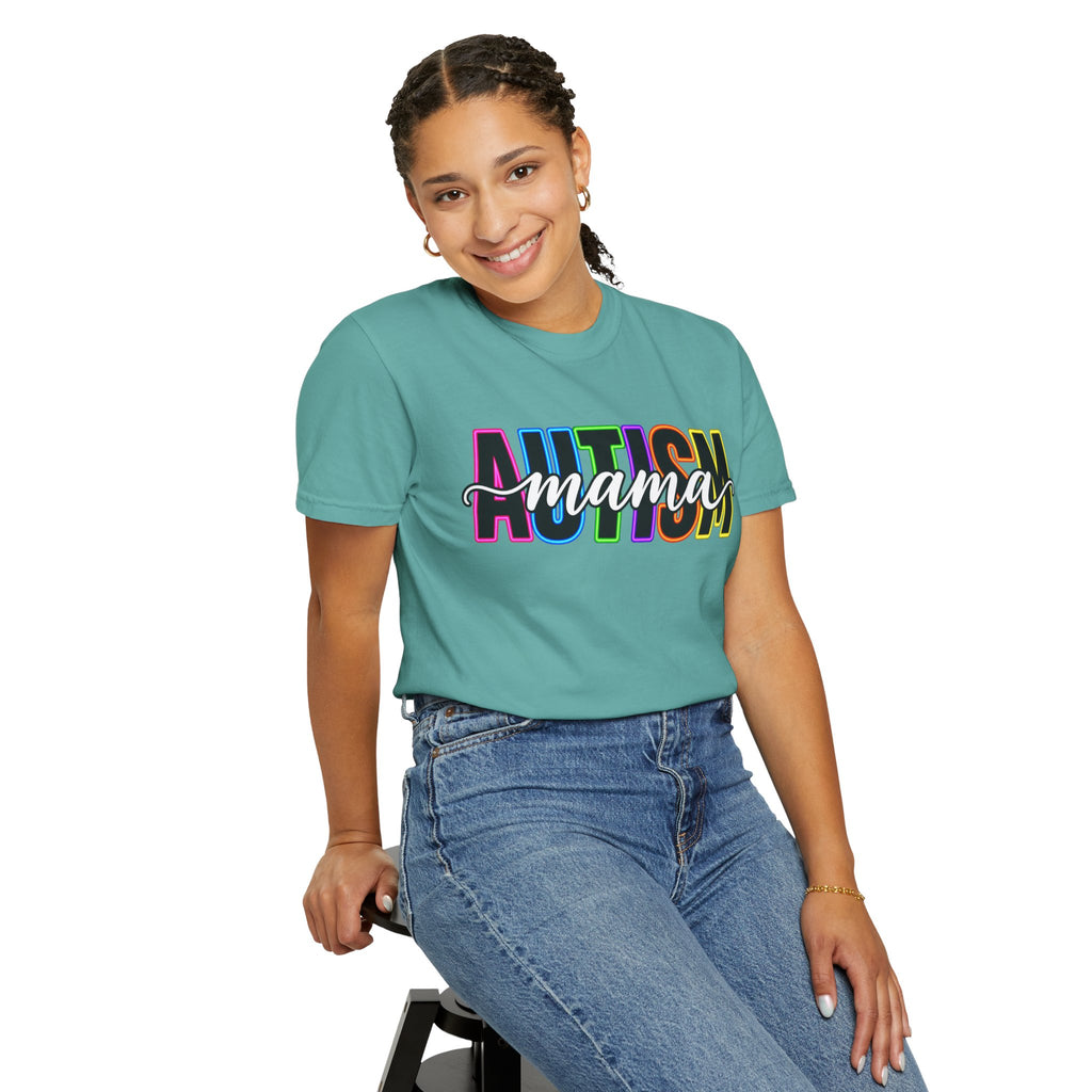 Autism Mama T-Shirt — Colorful Pride Support Tee for Moms