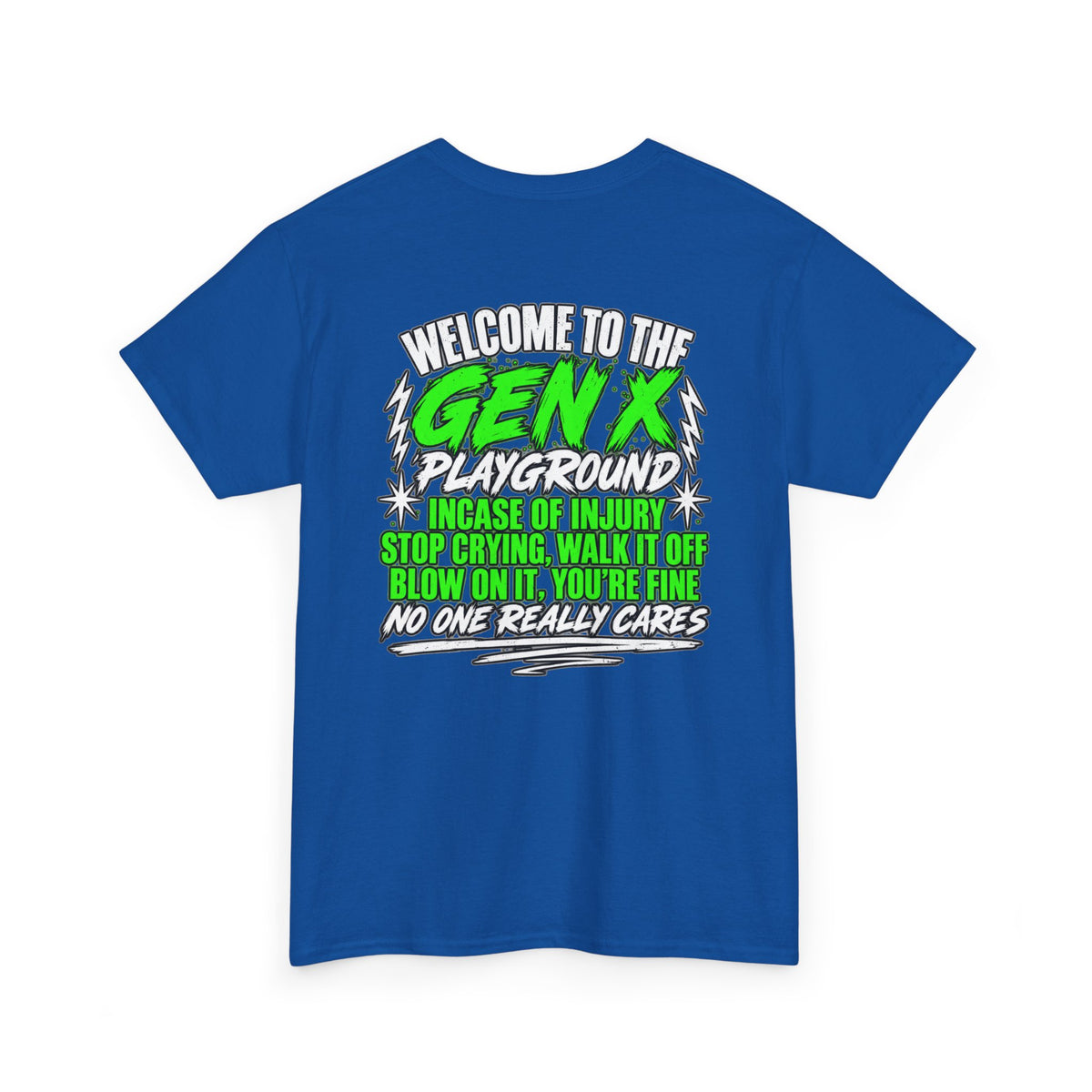 Gen X Playground T‑Shirt — "Welcome to the Gen X Playground" Graphic Tee