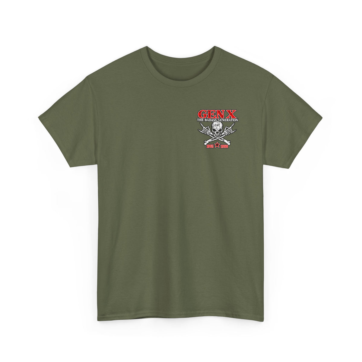 Gen X T‑Shirt — "The Badass Generation" Skull & Crossbones Retro Tee