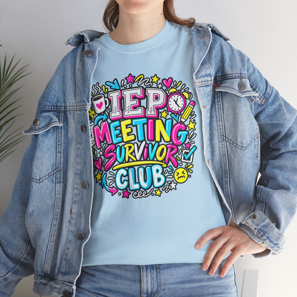 Video Meeting Survivor Club T-Shirt — Funny Remote Work Tee
