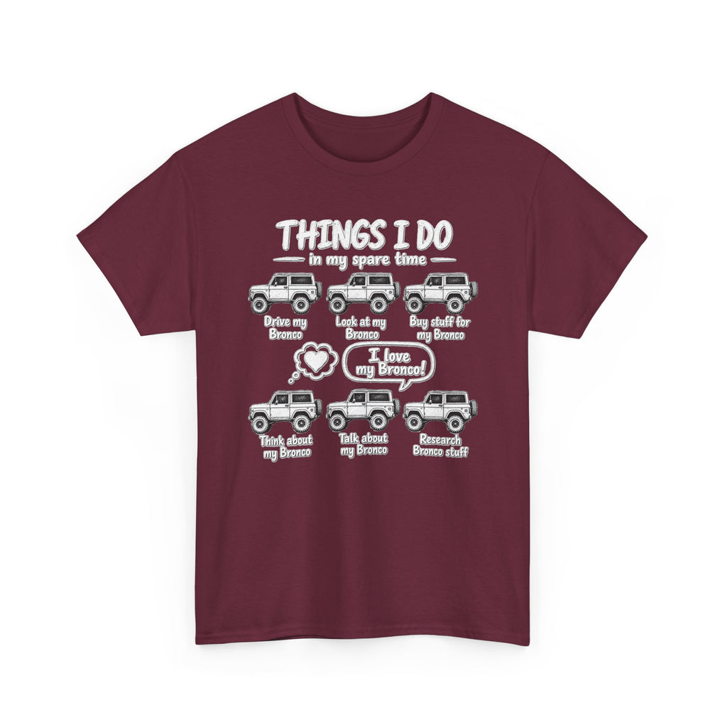 T‑Shirt — "Things I Do in My Spare Time" Jeep Lover Graphic Tee