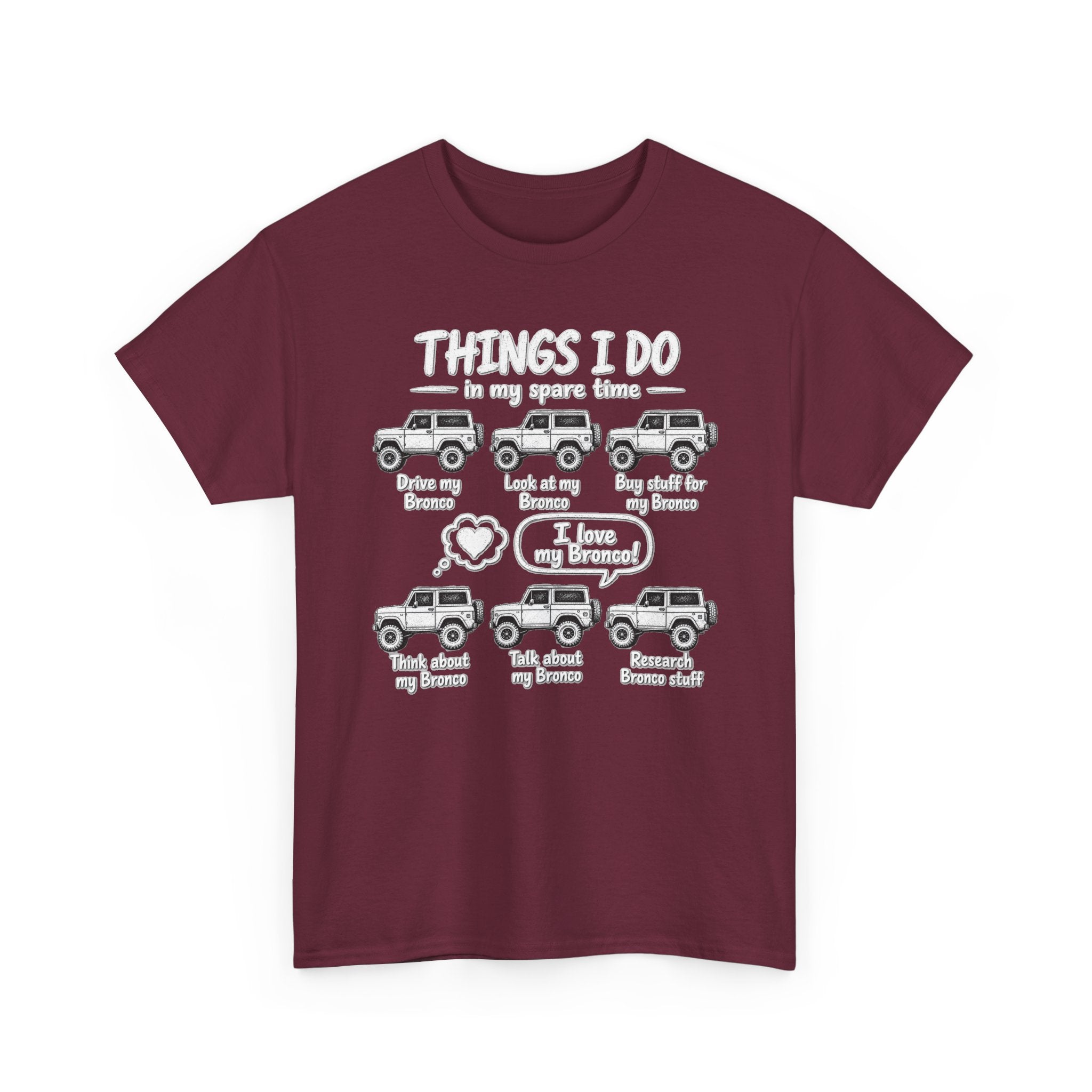 T‑Shirt — "Things I Do in My Spare Time" Jeep Lover Graphic Tee