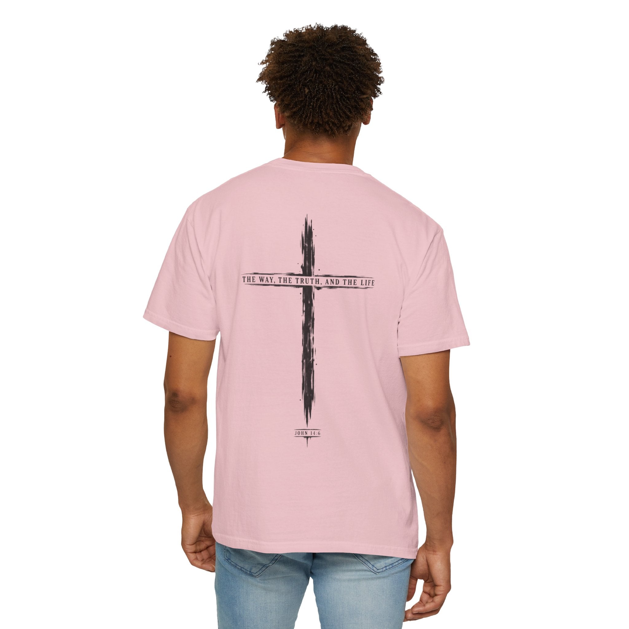 Christian Cross T-Shirt — 'The Way, The Truth, The Life' Religious Tee