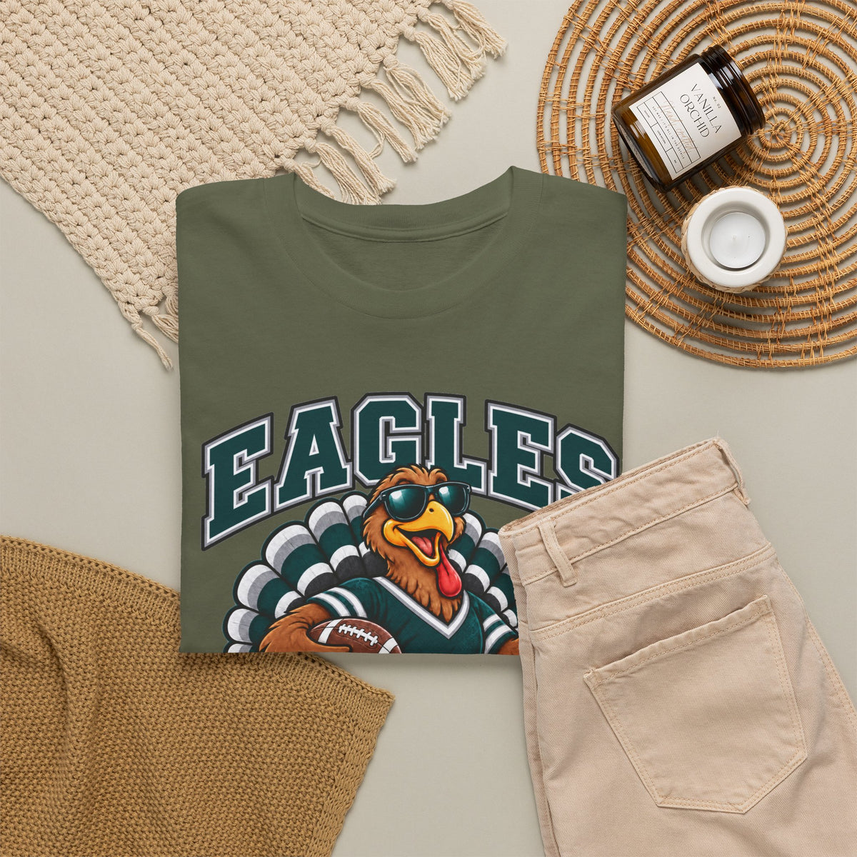 Eagles Thanksgiving Football Tee