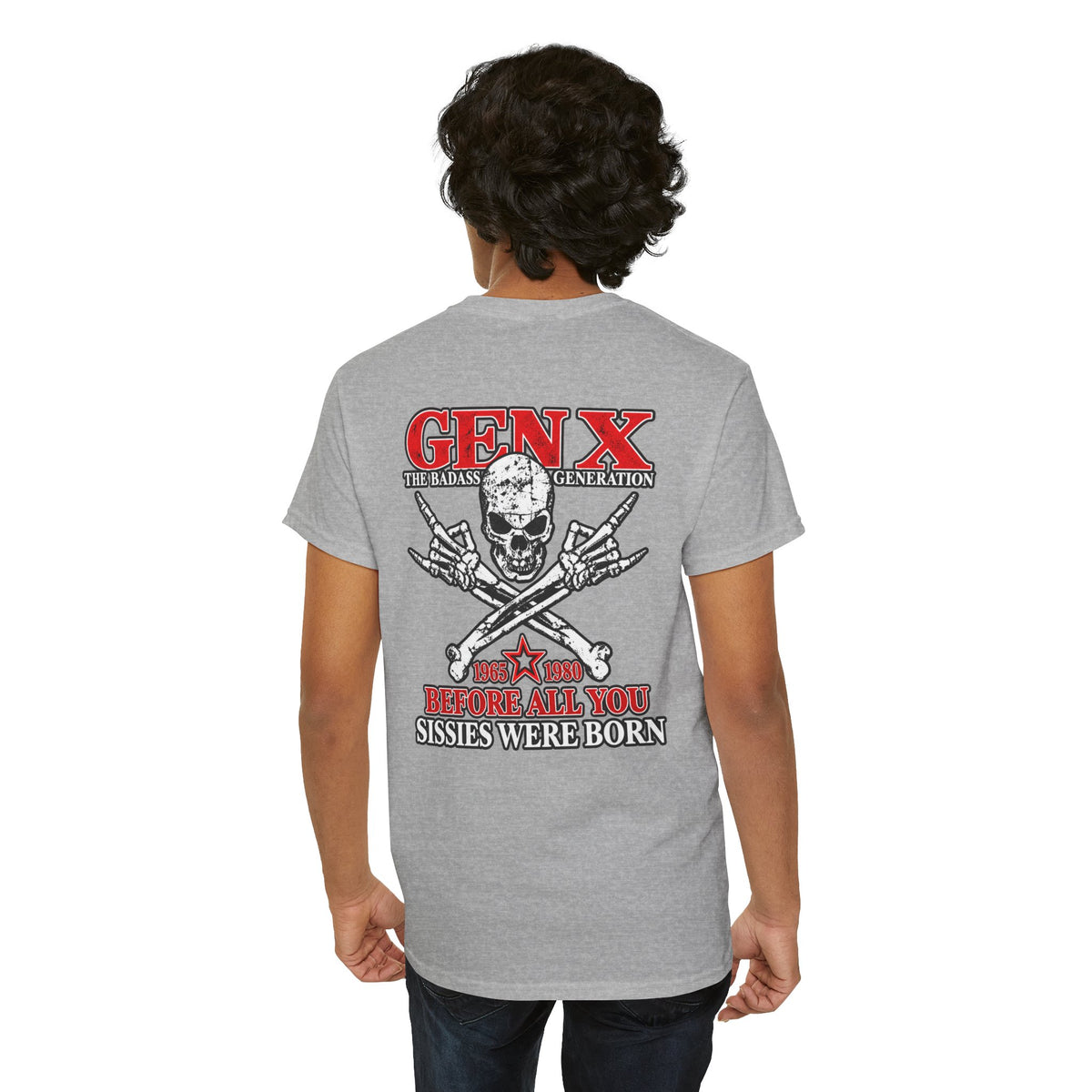 Gen X T‑Shirt — "The Badass Generation" Skull & Crossbones Retro Tee