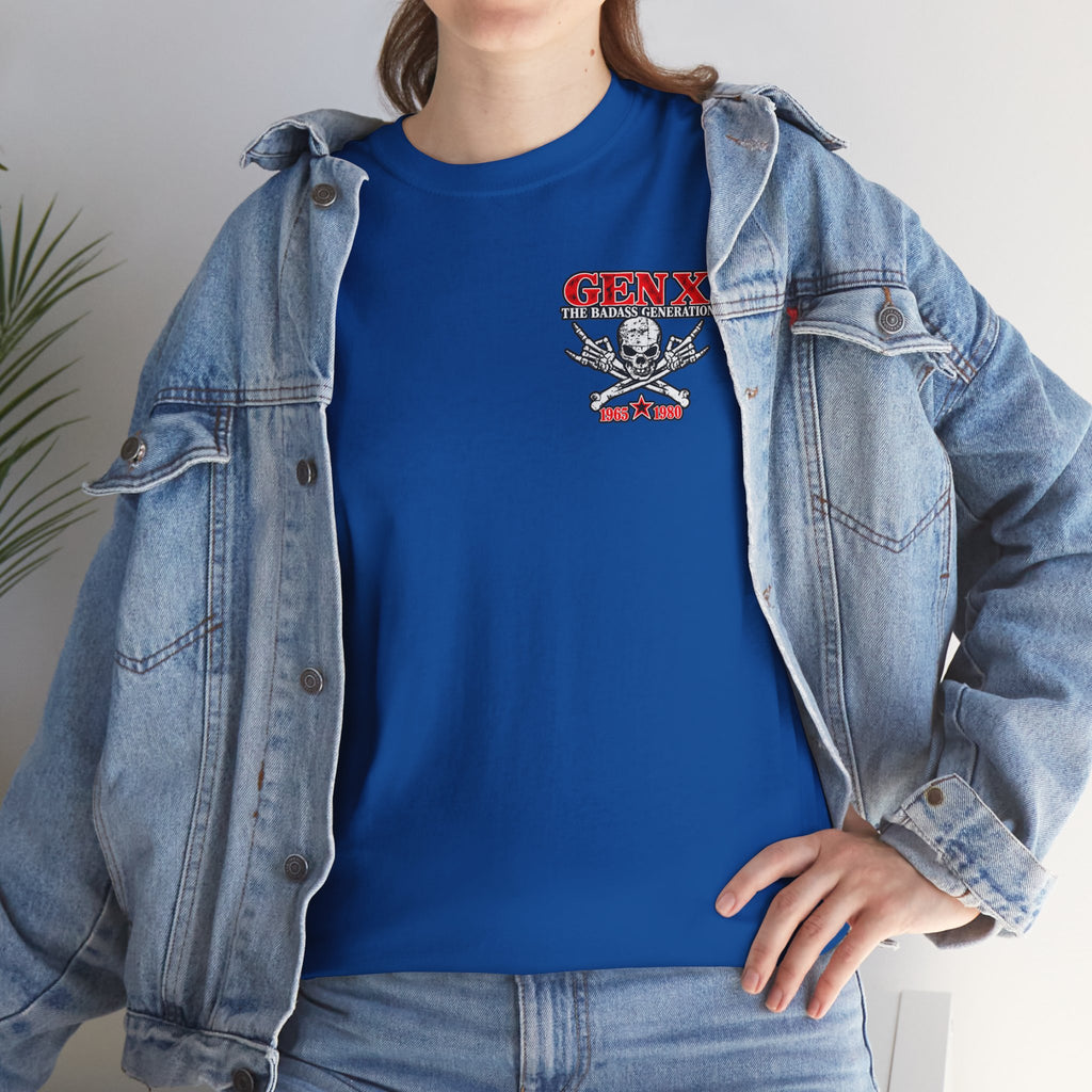 Gen X T‑Shirt — "The Badass Generation" Skull & Crossbones Retro Tee