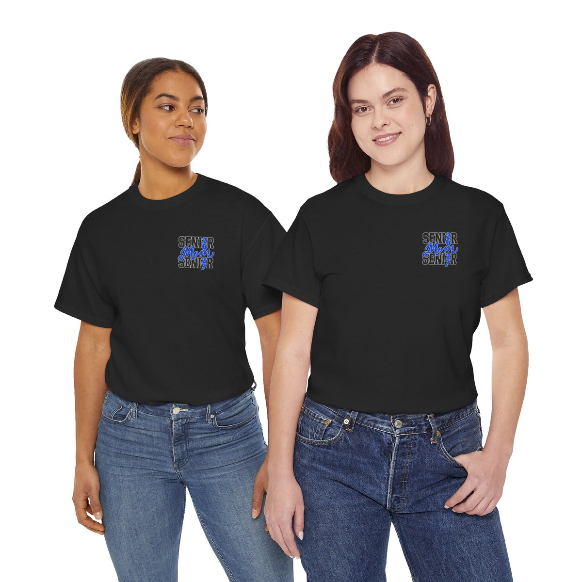 Senior Mom 2027 T-Shirt — Back Print Proud Senior Parent Tee