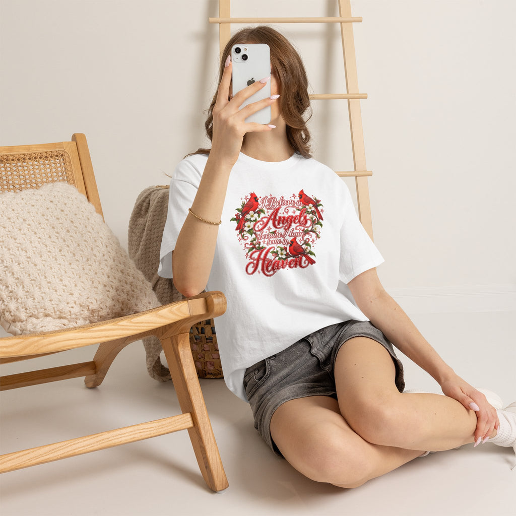 Angels from Heaven Cardinal Christmas T-Shirt