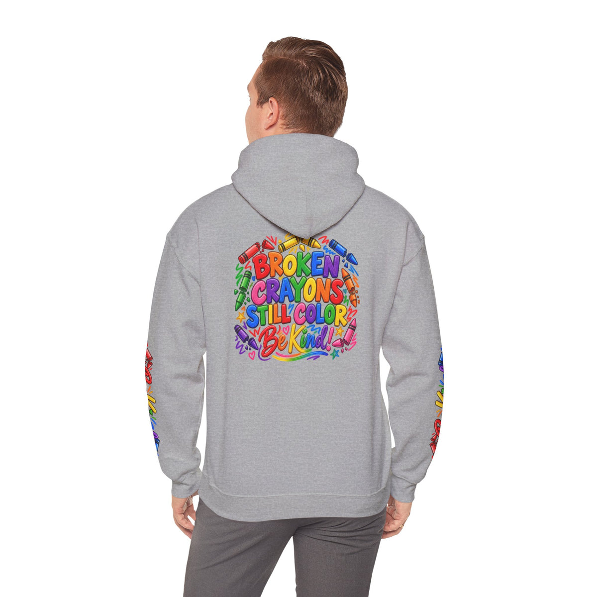 Broken Crayons Still Colorful Rainbow Art Hoodie