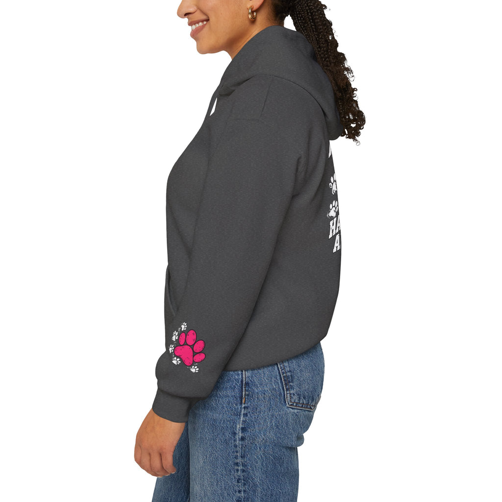 My Shadow Has Four Legs and a Tail Paw Print Hoodie