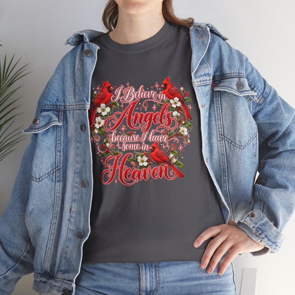 Angels from Heaven Cardinal Christmas T-Shirt