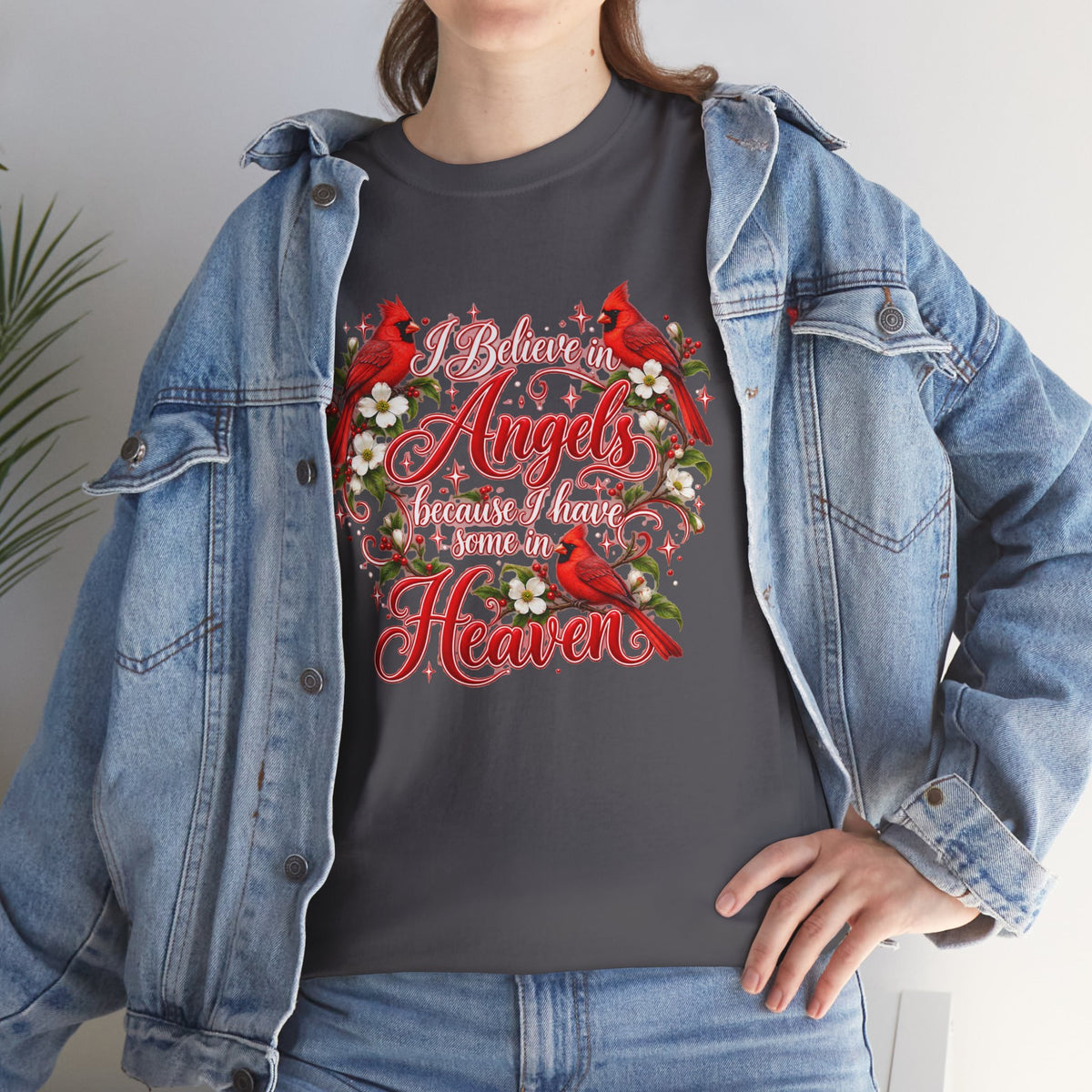 Angels from Heaven Cardinal Christmas T-Shirt