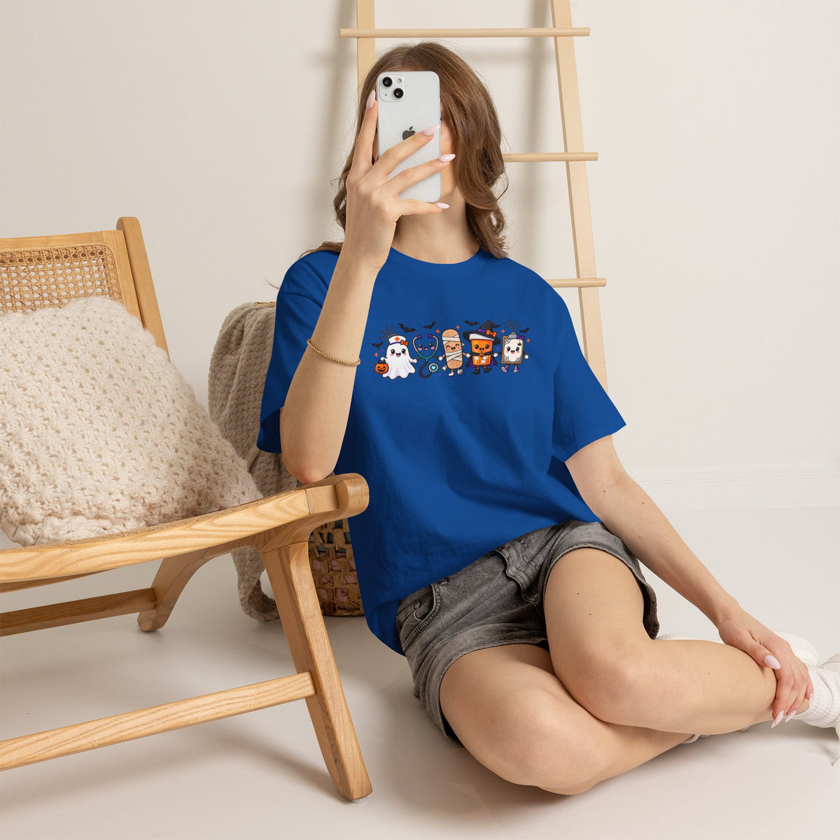 Halloween Candy Characters Tee — Cute Trick-or-Treat Ghosts & Candy Corn Shirt