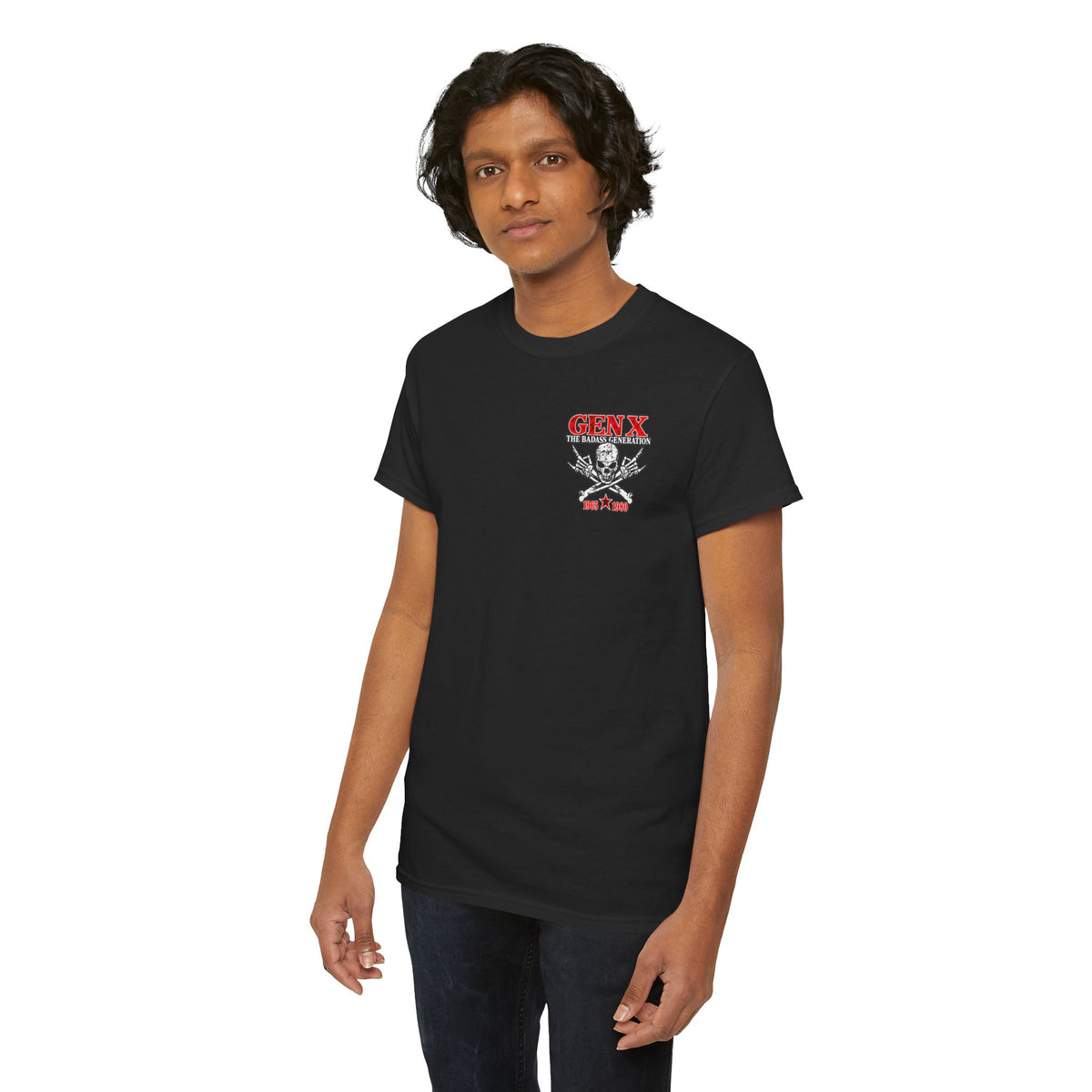 Gen X T‑Shirt — "The Badass Generation" Skull & Crossbones Retro Tee