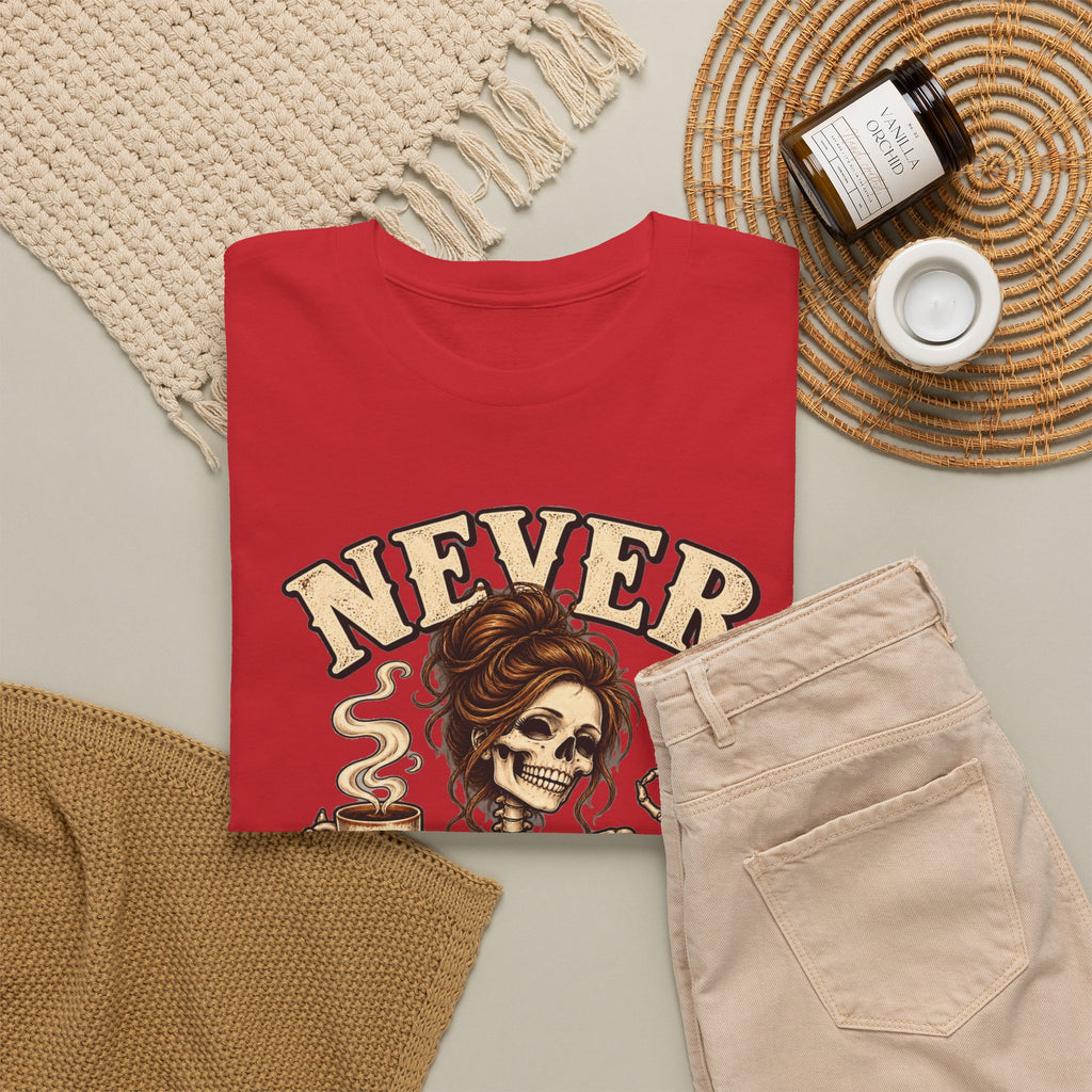 Never Better Skeleton Coffee Graphic Tee