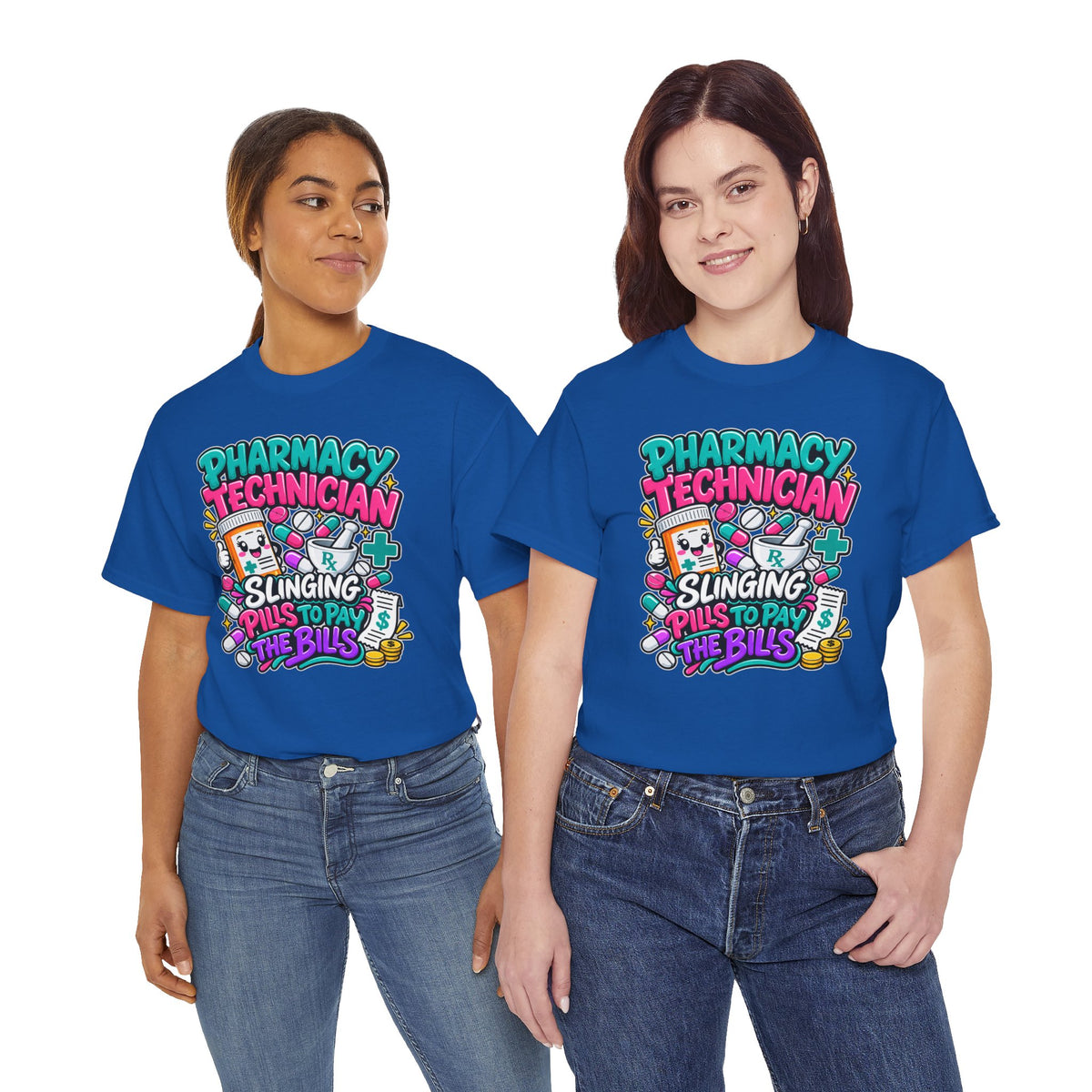 Pharmacy Technician T‑Shirt — "Slinging Pills to Pay the Bills" Graphic Tee