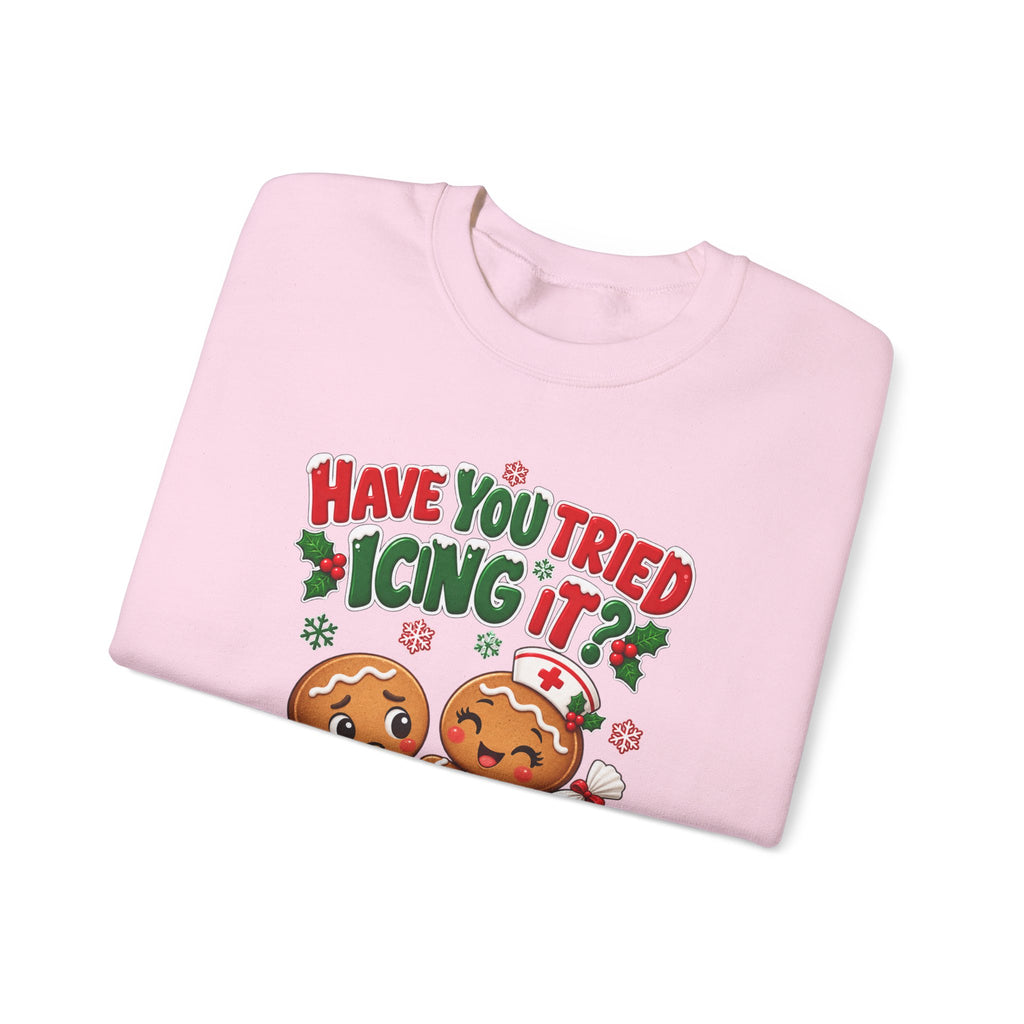 Have You Tried Icing It? Gingerbread Couple Christmas Sweatshirt