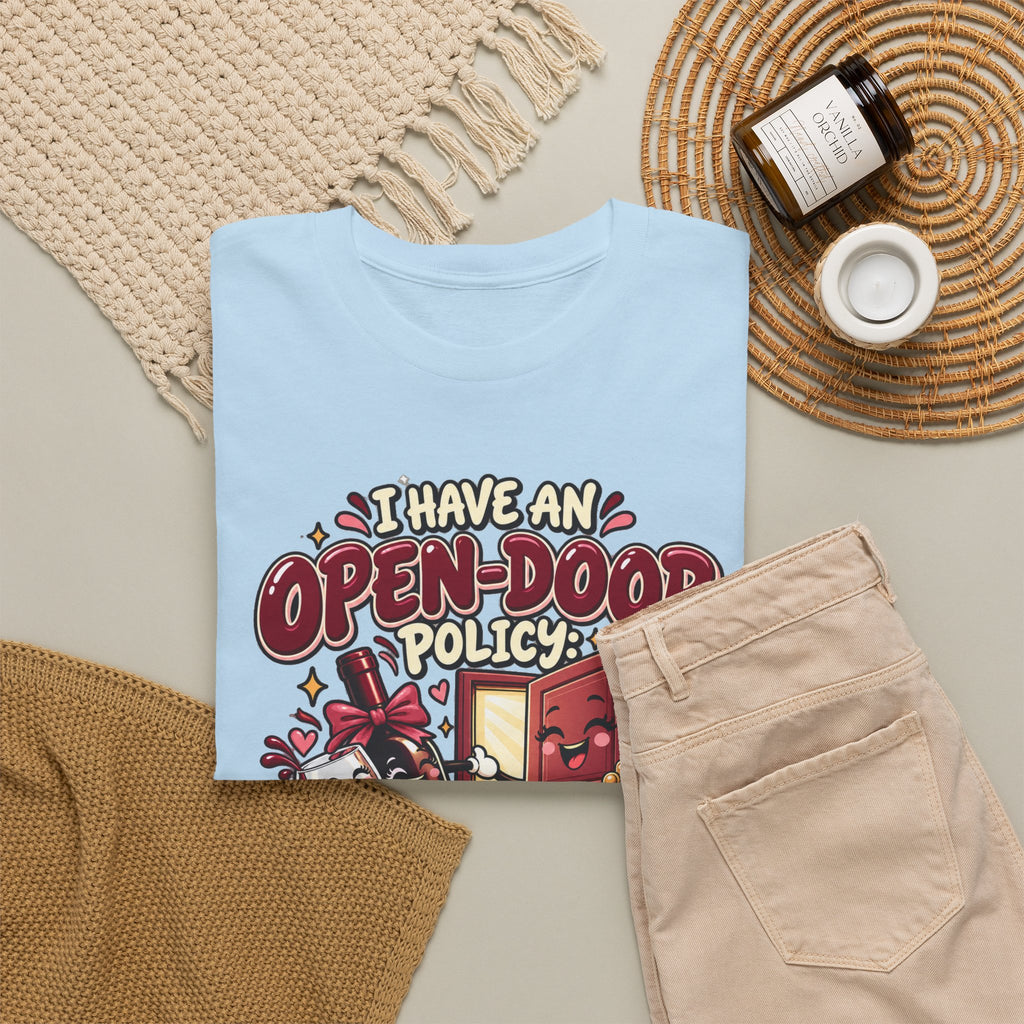 Open-Door Policy Wine Lover T-Shirt