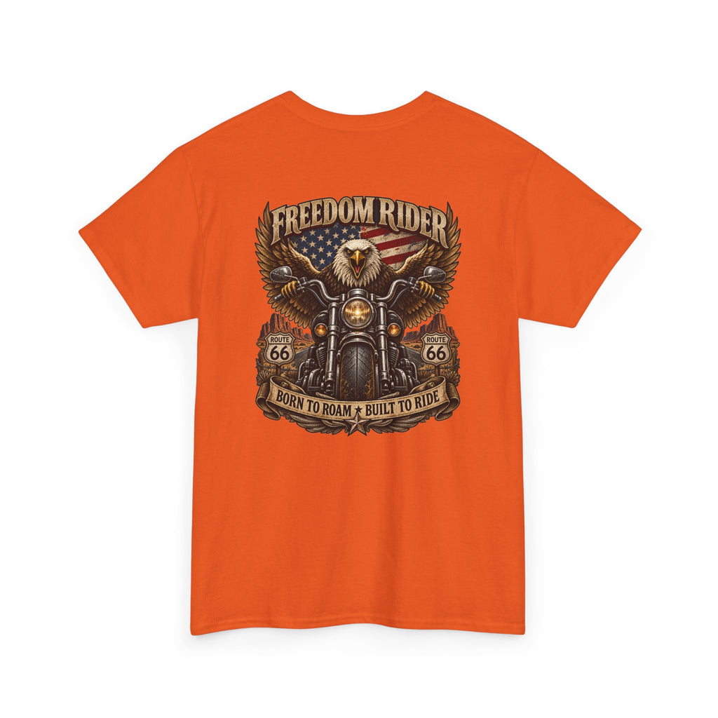 Freedom Rider Motorcycle T‑Shirt — Born to Roam Vintage Biker Tee
