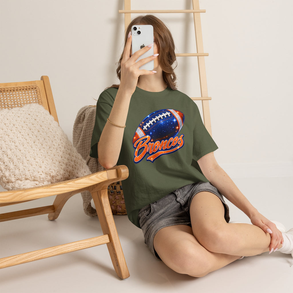 Broncos Football T-Shirt — Galaxy Football Graphic Tee