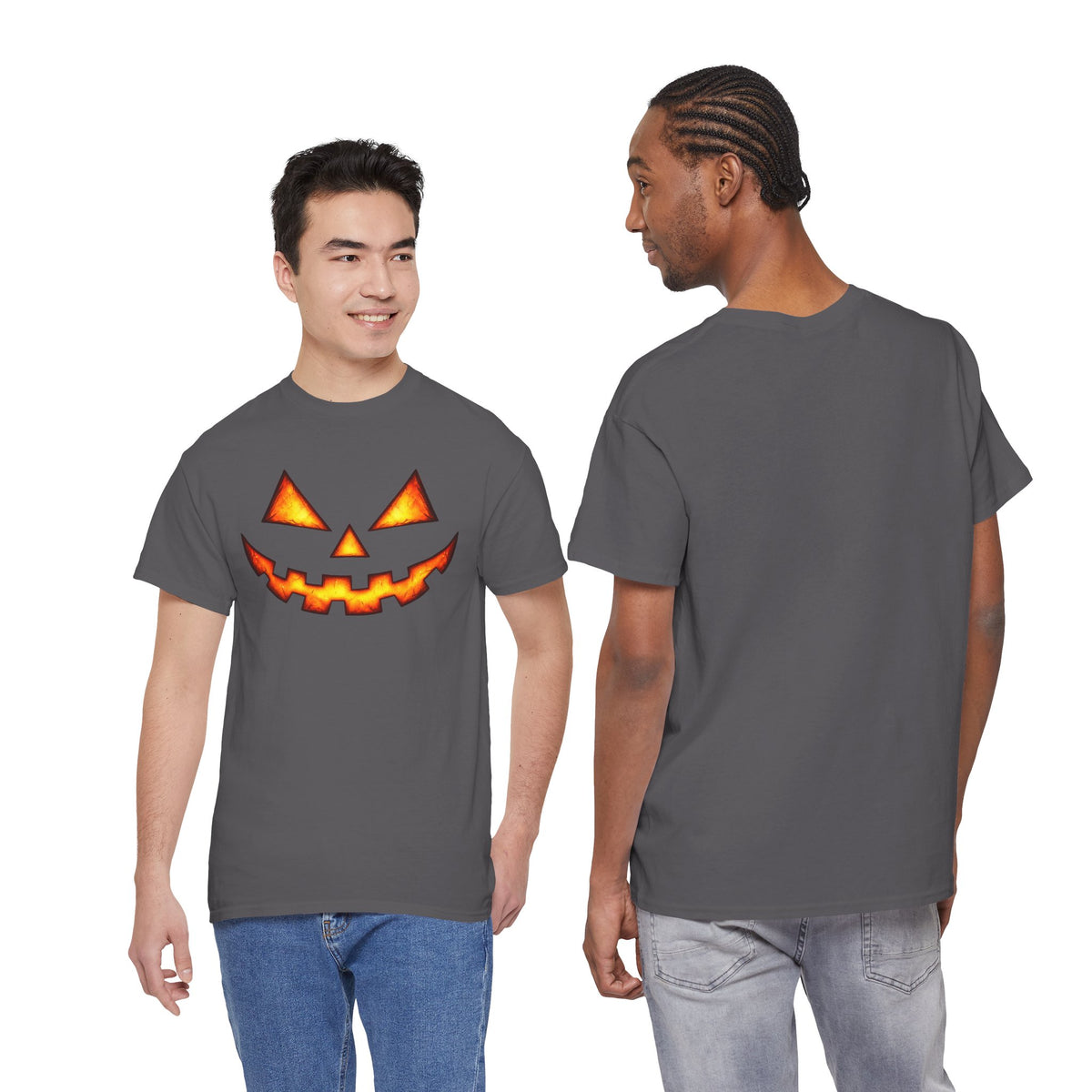 Jack-O'-Lantern Pumpkin Scary Face T-Shirt — Halloween Horror Costume Tee