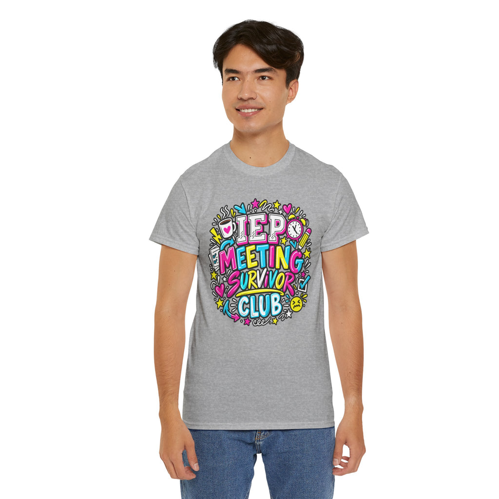 Video Meeting Survivor Club T-Shirt — Funny Remote Work Tee