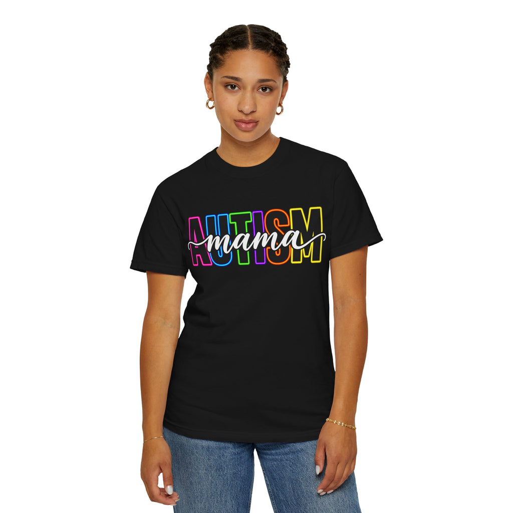 Autism Mama T-Shirt — Colorful Pride Support Tee for Moms