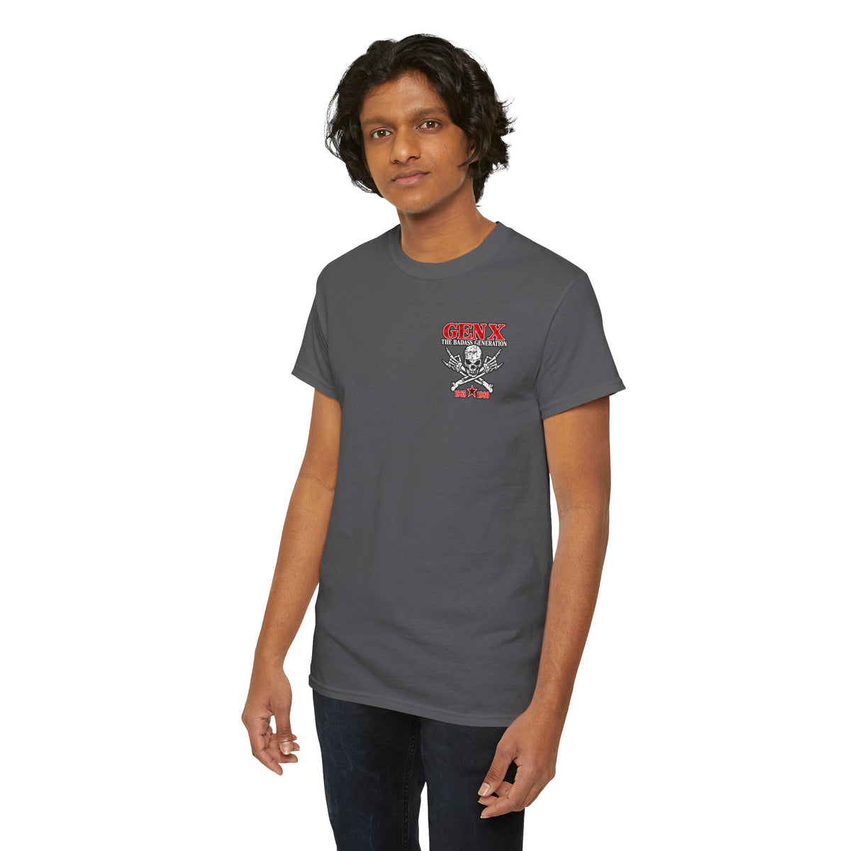 Gen X T‑Shirt — "The Badass Generation" Skull & Crossbones Retro Tee