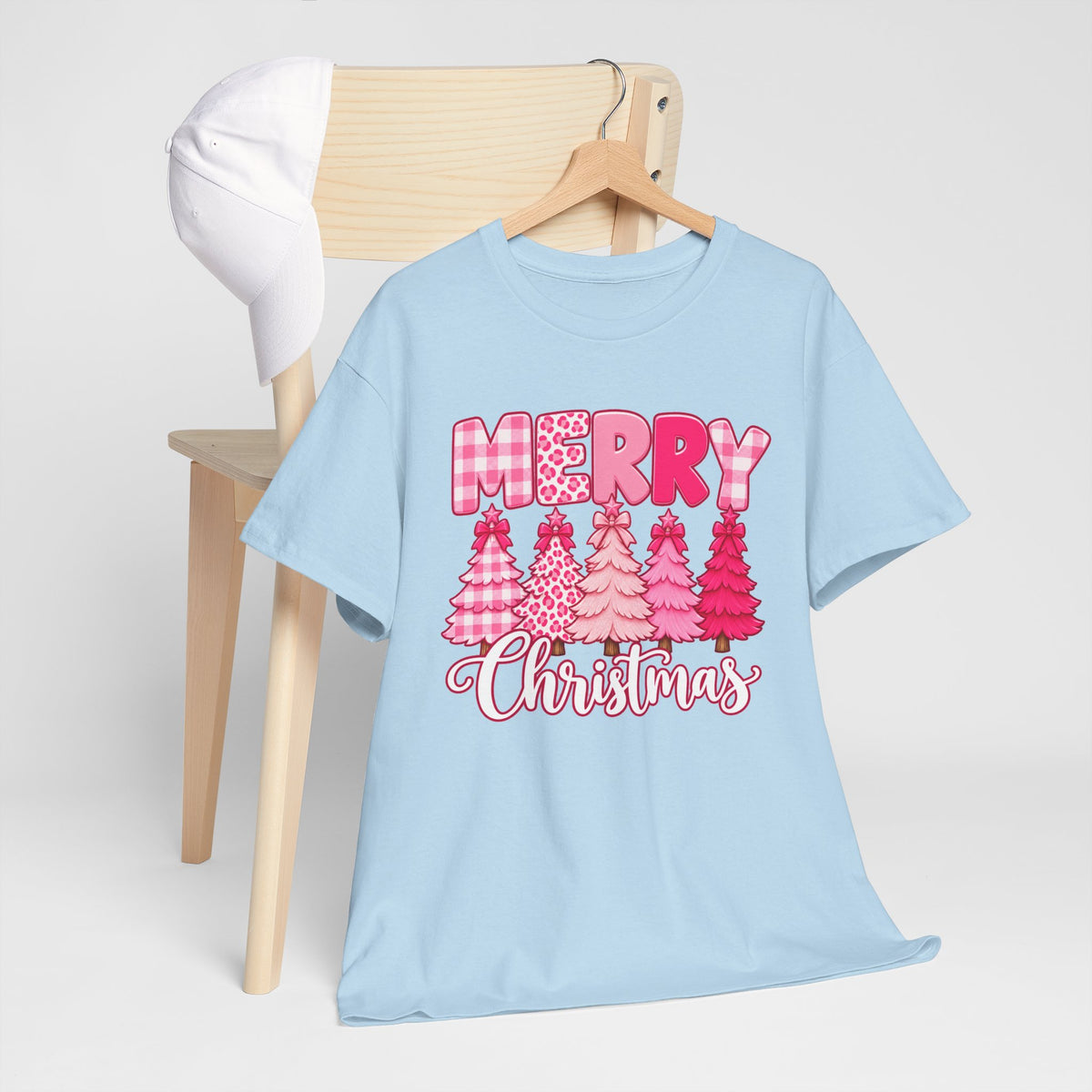 Merry Christmas Pink Christmas Tree T-Shirt