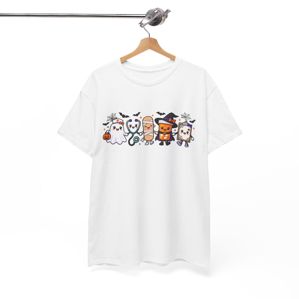 Halloween Candy Characters Tee — Cute Trick-or-Treat Ghosts & Candy Corn Shirt