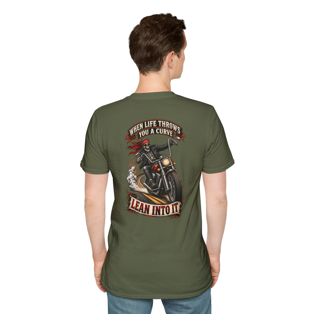 Motorcycle Rider Skull Tee — Born to Ride Graphic T-Shirt