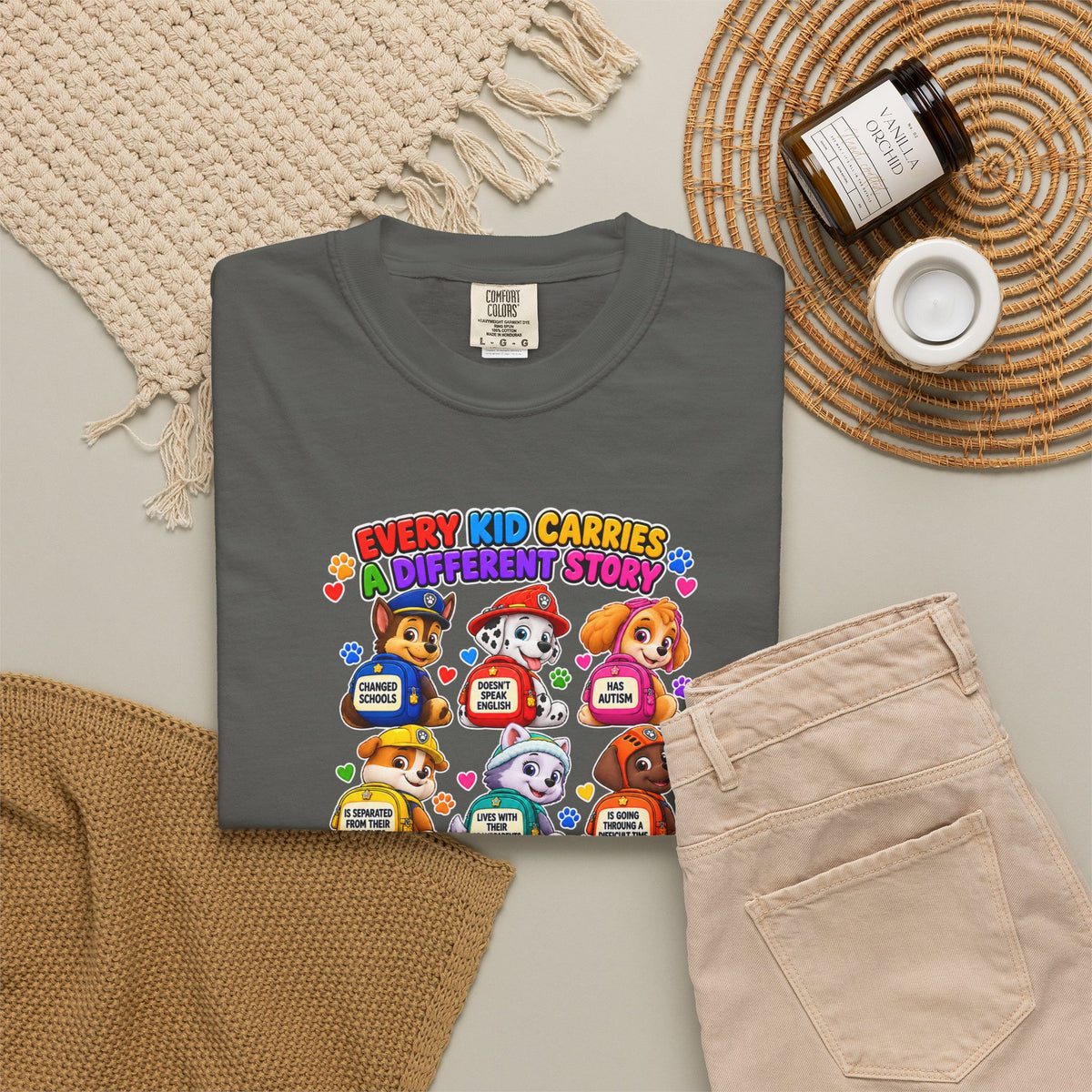 Be Kind Every Kid Carries Inspirational T-Shirt