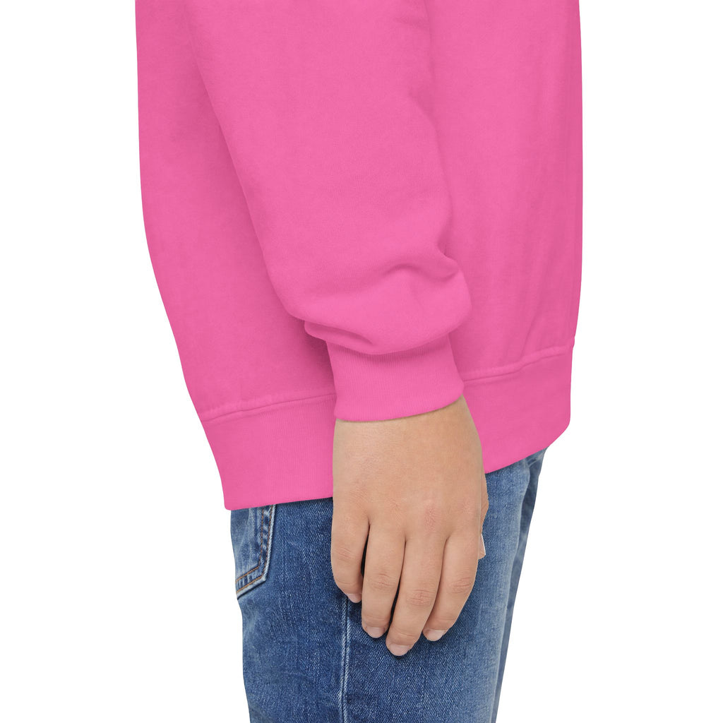 Youth Crewneck Sweatshirt — Cute Smiley "Stay Sweet" Graphic, Kids Cozy Pullover
