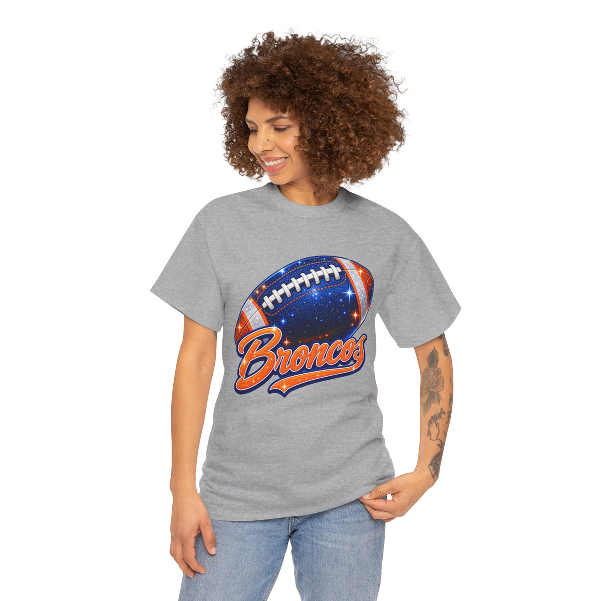 Broncos Football T-Shirt — Galaxy Football Graphic Tee