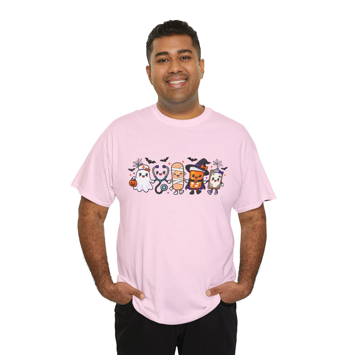Halloween Candy Characters Tee — Cute Trick-or-Treat Ghosts & Candy Corn Shirt