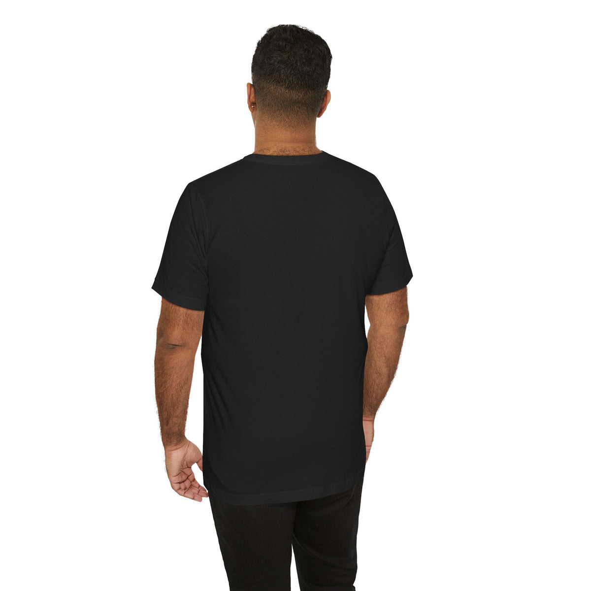 Autism Awareness Ribbon Chest Tee — 'Different, Not Less' Short Sleeve T-Shirt