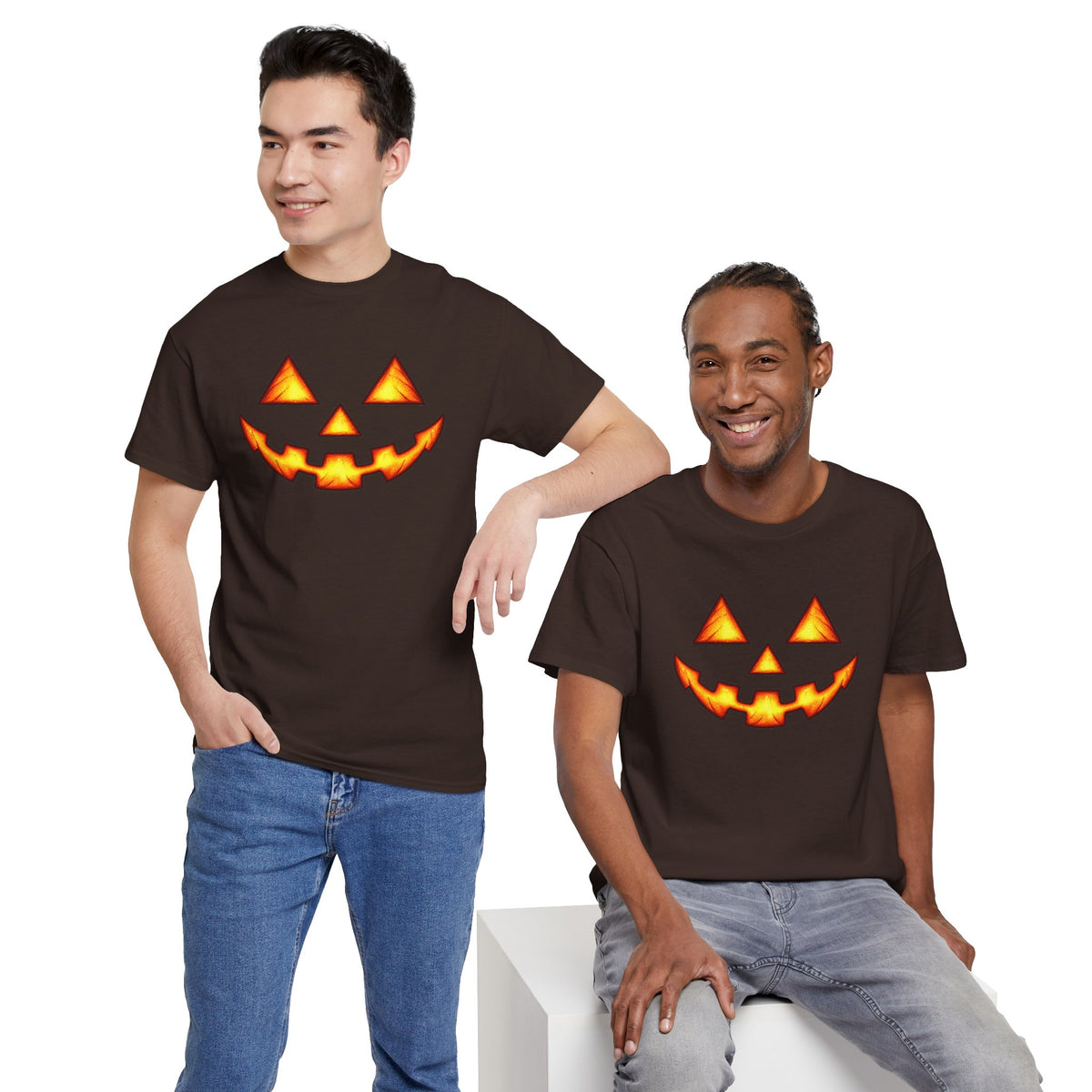 Halloween Jack-O'-Lantern Happy T-Shirt