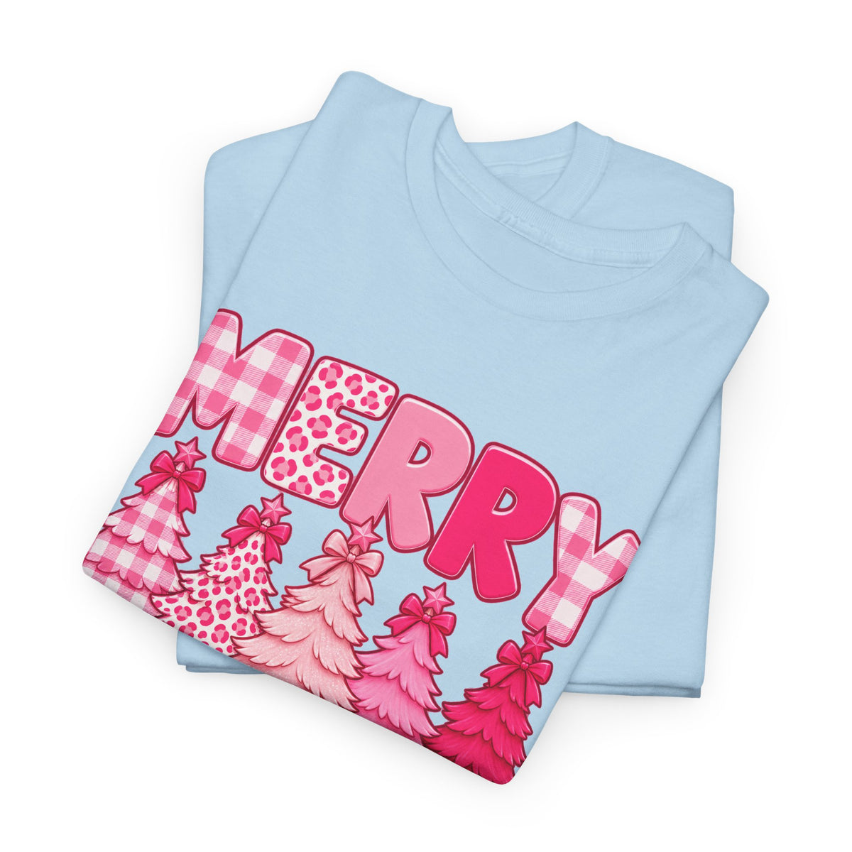 Merry Christmas Pink Christmas Tree T-Shirt