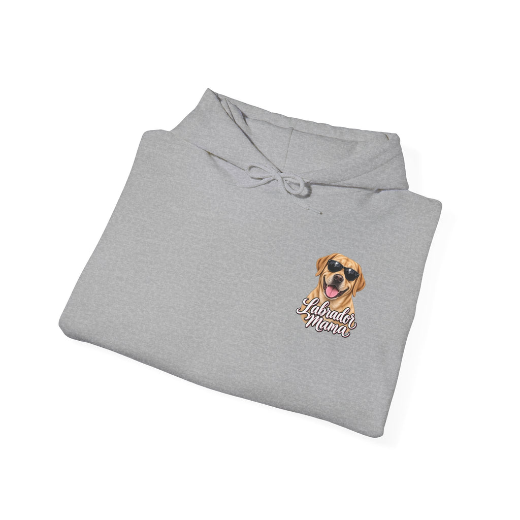 Labrador Mama Hoodie — Dog Mom Sweatshirt with Cute Sunglasses Lab Design
