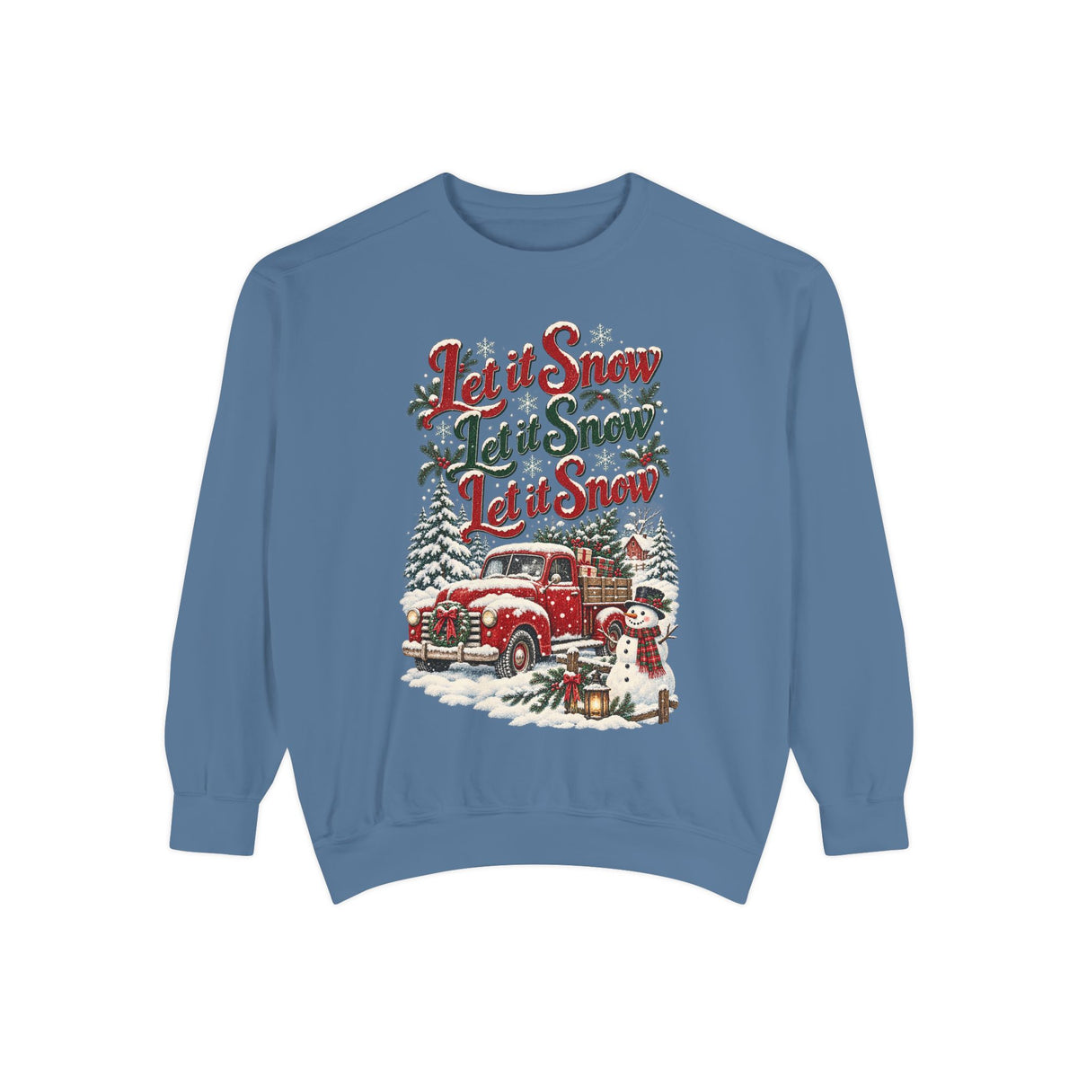 Let It Snow Vintage Truck Sweatshirt