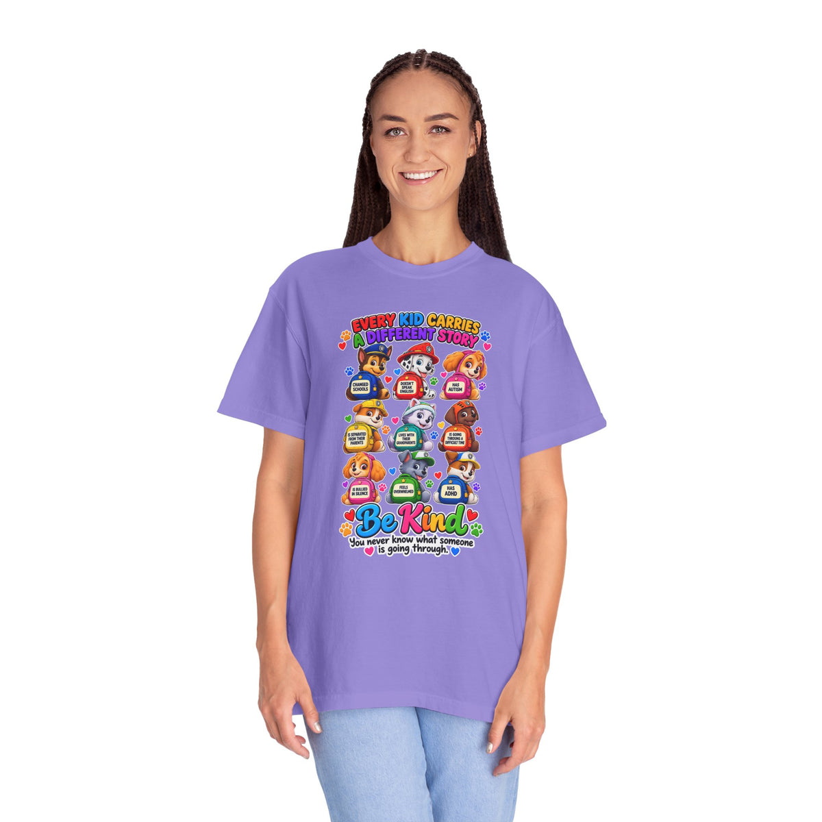 Be Kind Every Kid Carries Inspirational T-Shirt