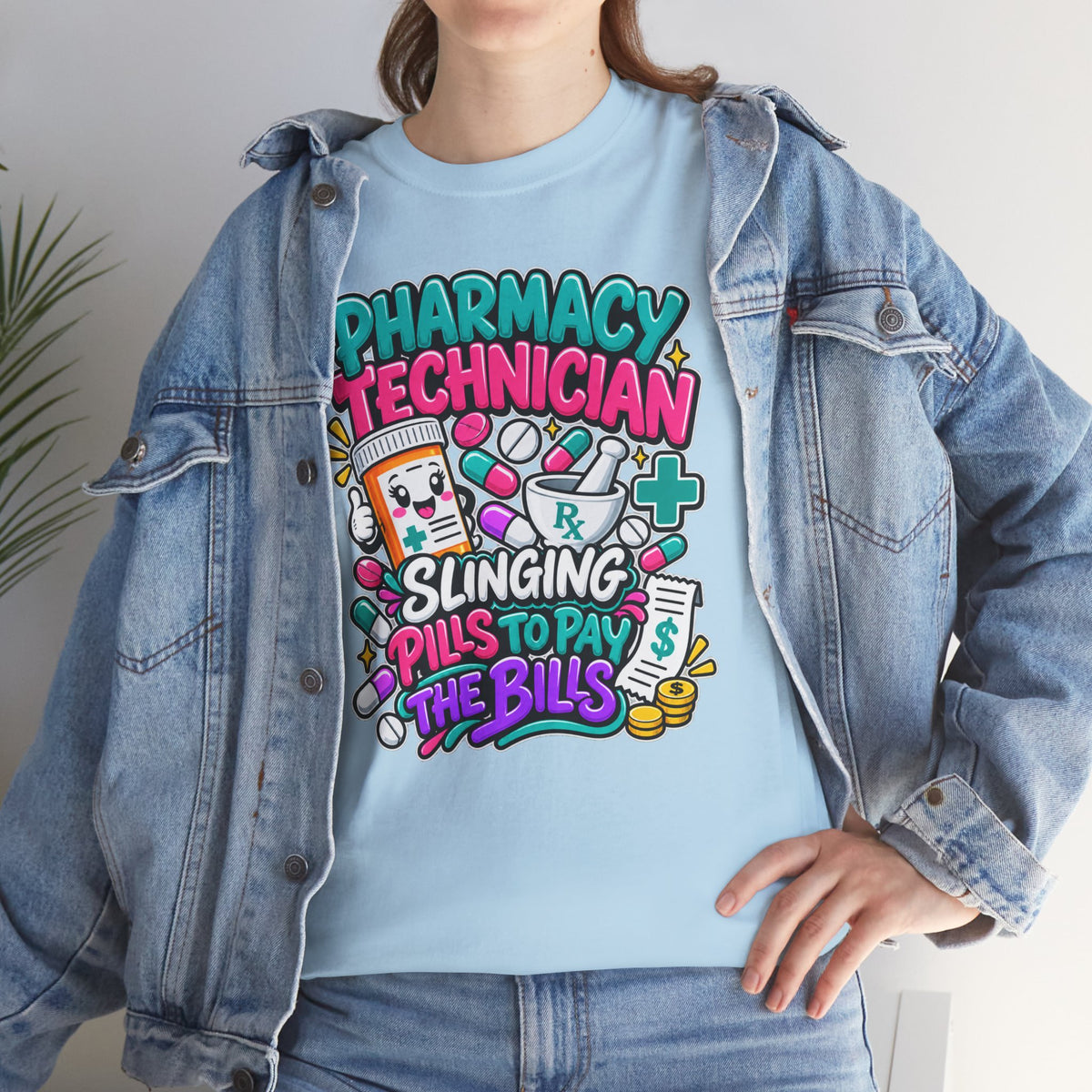 Pharmacy Technician T‑Shirt — "Slinging Pills to Pay the Bills" Graphic Tee