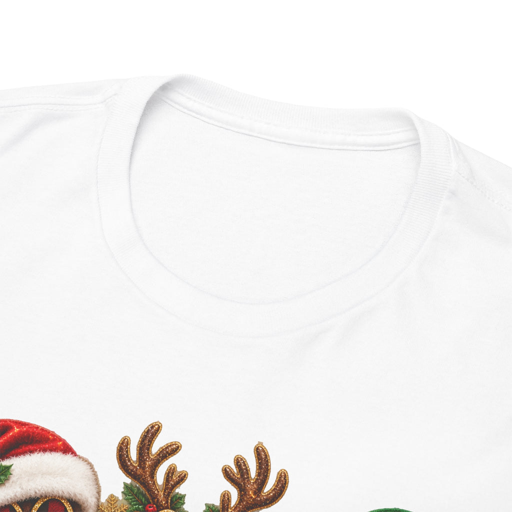 Merry Christmas Paw Prints Holiday Graphic Tee