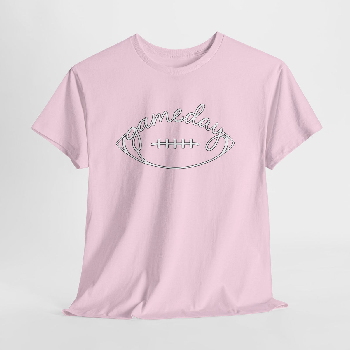 Gameday Football Tee — 'gameday' Script Football Graphic T-Shirt