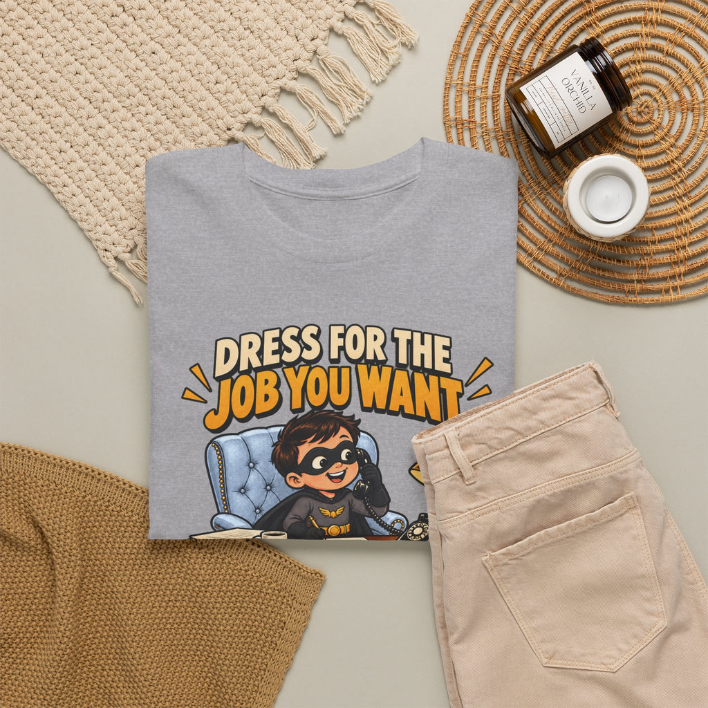 Dress for the Job You Want T-Shirt — Motivational Office Career Tee