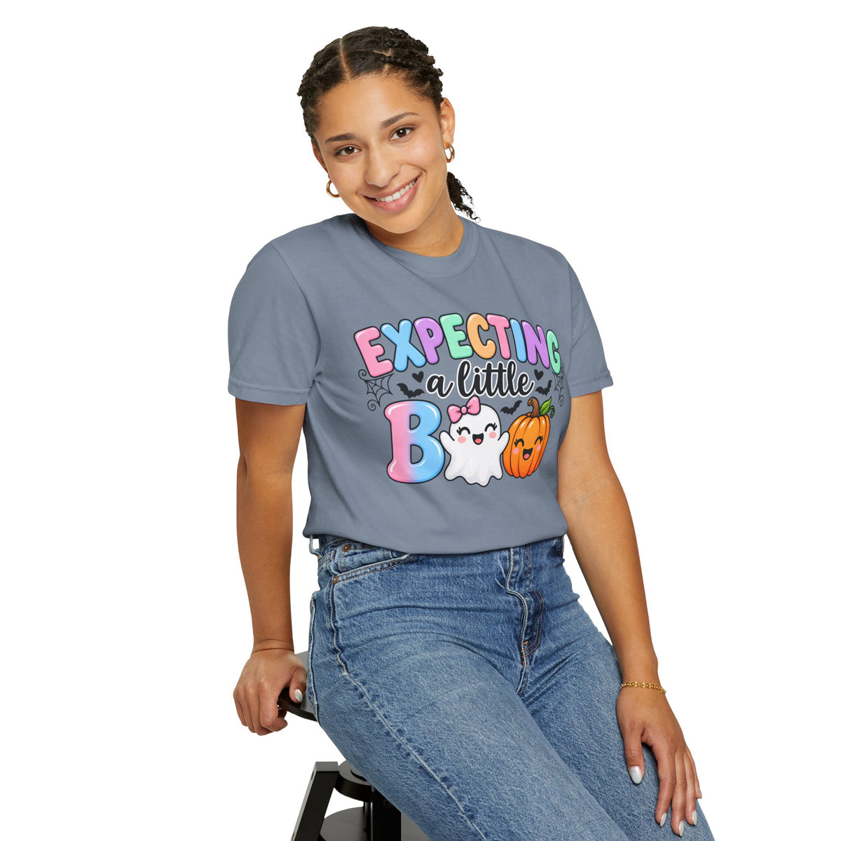 Expecting a Little Boo Maternity T-Shirt — Cute Halloween Pregnancy Tee