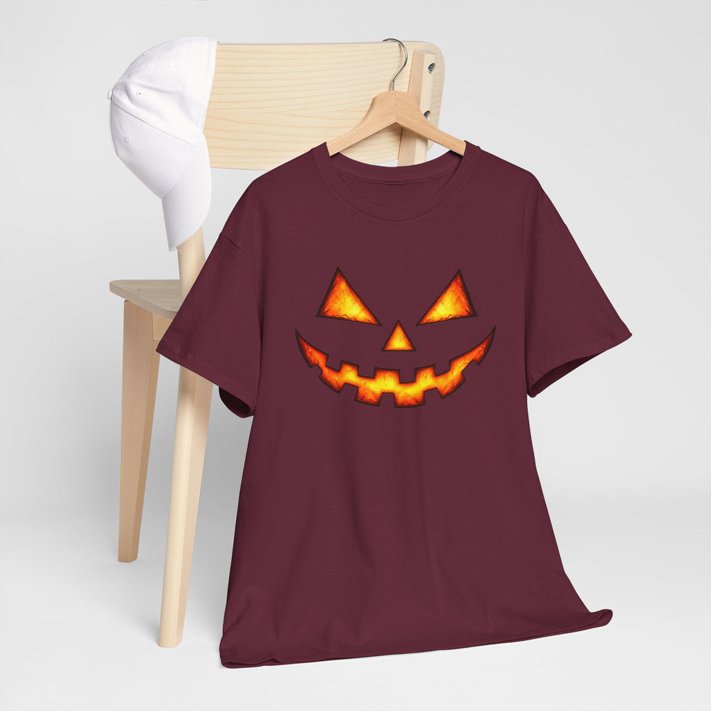 Jack-O'-Lantern Pumpkin Scary Face T-Shirt — Halloween Horror Costume Tee